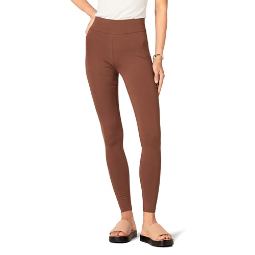 Amazon Essentials Women's Ponte Legging (Available in Plus Size), Deep Brown, Large