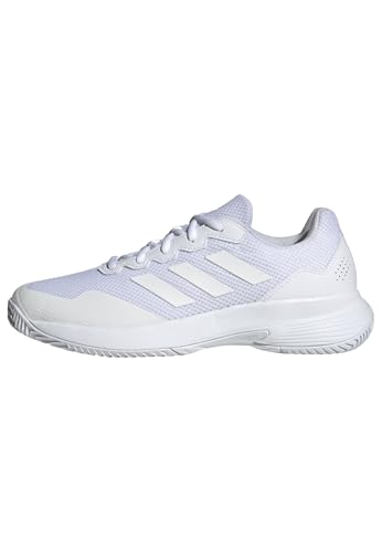 adidas Men's Gamecourt 2.0 Tennis Sneaker, White/White/Matte Silver, 7.5