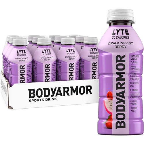 Drink Low-Calorie Sports Beverage, Dragonfruit Berry, Coconut Water Hydration, Natural Flavors With Vitamins, Potassium-Packed Electrolytes, Perfect For Athletes, 16 Fl Oz (Pack of 12)