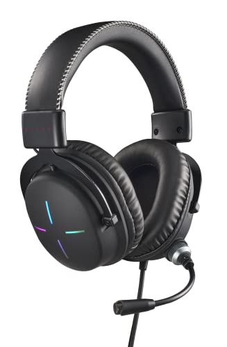 Headset Gamer Nitro NHW200 desing over-ear RGB com Microfone omnidirecional