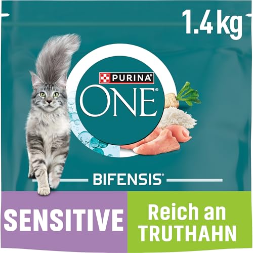 🔥 STARKER PREIS (-43%) PURINA ONE BIFENSIS Sensitive, reich an Truthahn, 6 x 1,4kg