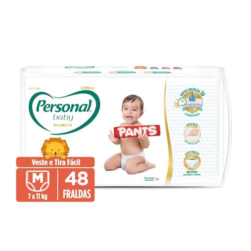 Fralda Personal Baby Premium Pants M 48 unidades