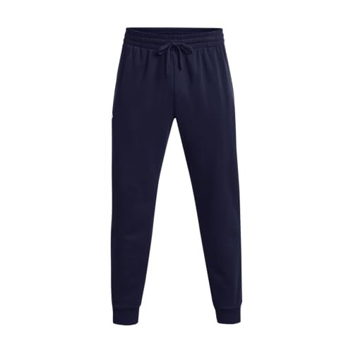 (-40%) Ua Mens Ua Rival Fleece Joggers Midnight Navy / / White Lg