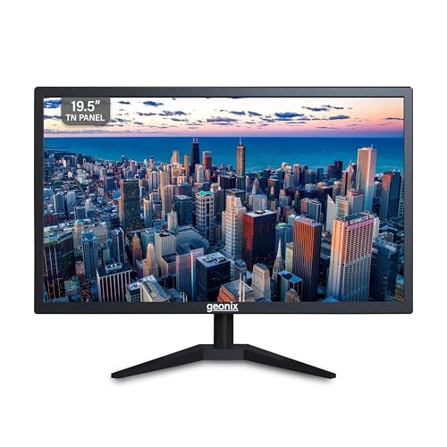 19.5 Inch TFT LED Monitor, HD+ 1600 x 900 Resolution, HDMI & VGA Ports, 21W Max Power Consumption, Computer Monitor for PC, 3-Year Warranty, Black
