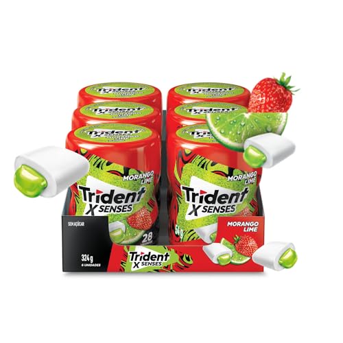 Explosão de Sabor: Trident Morango Lime 🍬