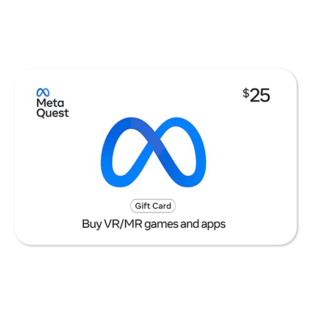 Meta Quest $25 Gift Card - Email Delivery - Standard