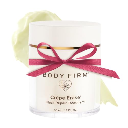 BODY FIRM Crepe Erase Neck Repair Treatment, Anti Aging Retinol Cream with Peptides, Shea Butter, Vitamin E, Squalane Oil, Wrinkle Cream for Crepey Skin Care and Firming Elasticity, 1.7 FL Oz