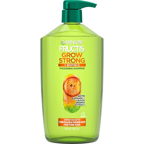 Garnier Fructis Grow Strong Thickening Shampoo for Fine Hair Volumizing Formula An affordable