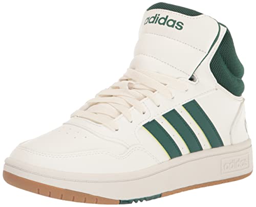 adidas Originals Mens Hoops 3.0 Mid Core White/Collegiate Green/Gum 10