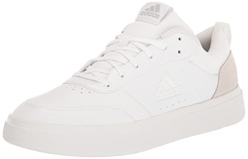 adidas Men's Park Street Sneaker, White/White/Grey, 10.5