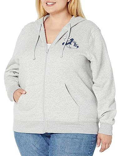 Amazon Essentials Disney | Marvel | Star Wars | Princess Women's Fleece Full-Zip Hoodie Sweatshirts (Available in Plus Size), Minnie Hat, 5X