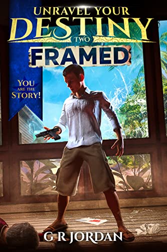 Framed book cover