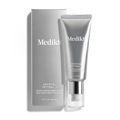 Medik8 Crystal Retinal 3 - Firming, Advanced Skin Retinaldehyde Face Serum - Night Serum with Hyaluronic Acid and Vitamin E - Gluten Free - 1 oz