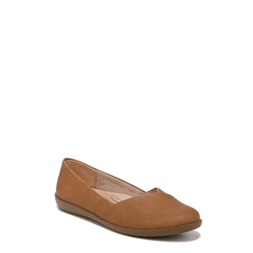 LifeStride Womens Notorious Ballet Flat Tan 8 M