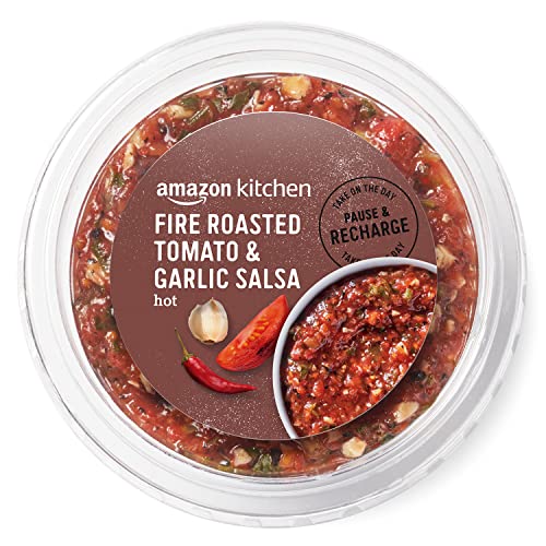 Fire Roasted Tomato And Garlic Salsa Hot 16 Oz