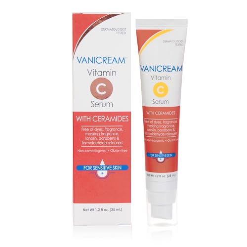 Vanicream Vitamin C Serum, 1.2 Fl Oz, Formulated Without Common Irritants for Sensitive Skin, Milky and Lightweight Brightening Serum, Hydrates & Boosts Glow, Dermatologist-Tested