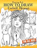 Drawing Book How to Draw Coolest Things Beautiful Stuff: Children’s Step-by-step Guide Shading, Anatomy, Textures, Beautiful Face, Animals,Plants.