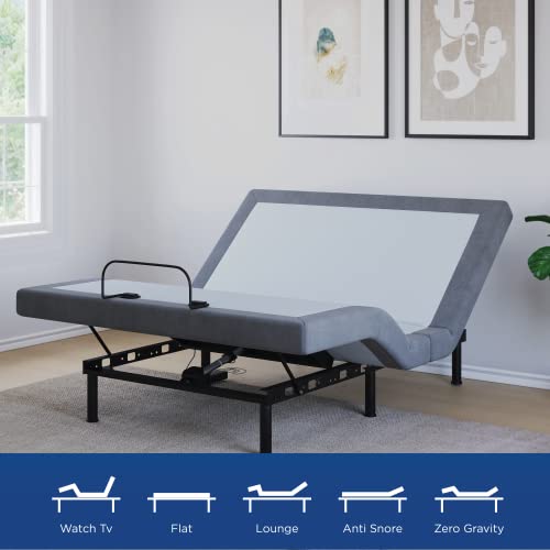 Nilkamal SLEEP Matrix Smart Remote Control King Bed, Electronic Bed Designed to Provide Customized Comfort, Anti-Snore & Zero Gravity Mode (Black & Gr