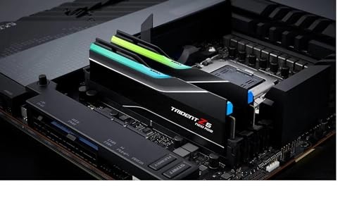 G.SKILL Trident Z5 Neo RGB Series DDR5 RAM (AMD Expo) 64GB (2x32GB) 6000MT/s CL32-38-38-96 1.40V Desktop Computer Memory U-DIMM - Matte B...