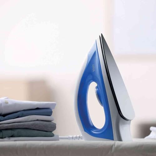 Ferro de Passar a Seco Iron Force Elgin Super Leve Branco e Azul Base Antiaderente 220V