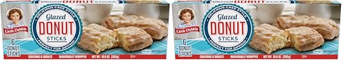 Little Debbie Donut Sticks, 6 Individually Wrapped Snack Cakes, 10 oz, Pack of one (1) (Pack of 2)