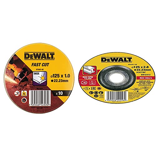 DEWALT Coffret de disques à tronçonner Ø 125 mm métal et inox