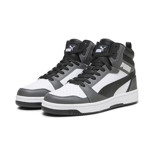 (-52%) PUMA Unisex Rebound V6 Turnschuhe, Puma White Puma Black Shadow Gray, 37.5 EU