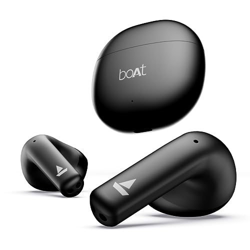 Boat Airdopes Atom 81 Truly Wireless in Ear True Wireless Earbuds W/Upto 50H Playtime, Quad Mics Enx Tech, 13MM Drivers,Super Low Latency(50Ms), ASAP 