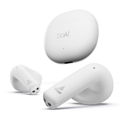 boAt Airdopes Atom 81 Truly Wireless in Ear Ear Buds w/Upto 50H Playtime, Quad Mics ENx Tech, 13MM Drivers,Super Low Latency(50ms), ASAP Charge, BT v5