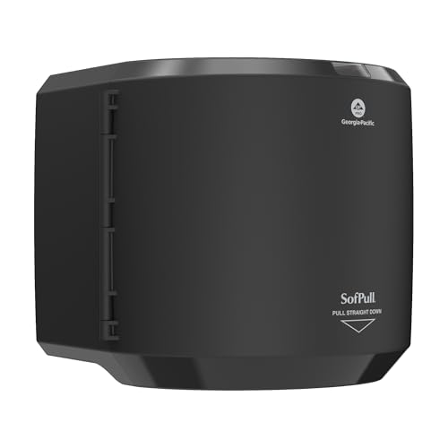 SOFPULL® CENTERPULL LARGE HIGH-CAPACITY PAPER TOWEL DISPENSER BY GP PRO (GEORGIA-PACIFIC), BLACK, 1 DISPENSER