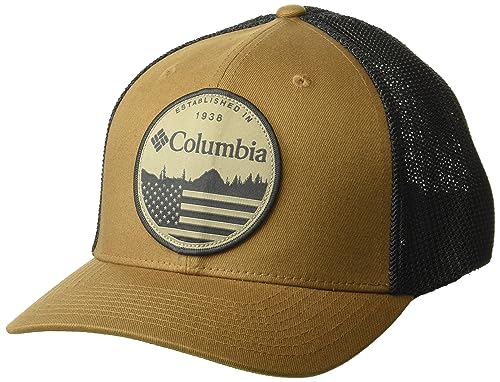 Columbia Unisex Mesh Ball Cap, Delta/Shark/Flag, XX-Large