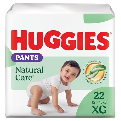 Huggies Fralda Pants Premium Natural Care XG - 22 Fraldas
