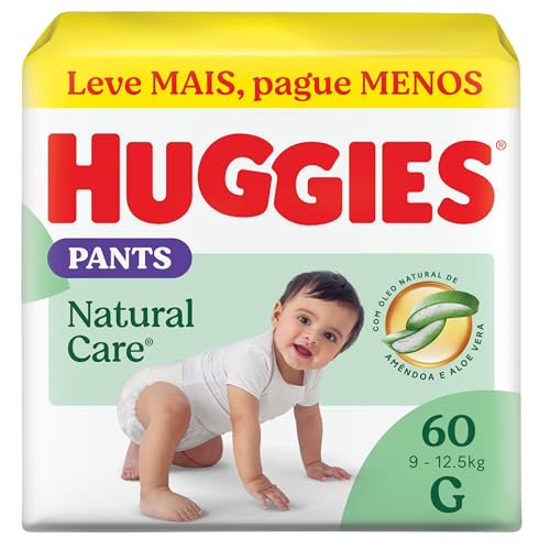 Huggies Fralda Pants Roupinha Premium Natural Care Xxg - 52 Unidades Xgg Sem