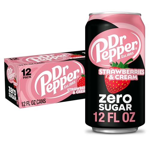 Zero Strawberries And Cream Soda 12 Fl Oz Cans 12 Pack