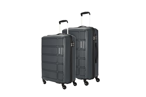Kamiliant American Tourister Harrier|Trolley Bag Set of 2 (55+68 cms) for Travel| Hard Case Polypropylene (PP) Suitcase|360° 4-Wheel Spinner Luggage T