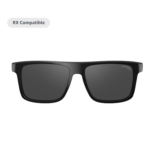 Carrera Smart Glasses with Alexa (newest model), Smart audio glasses, Sprinter black frames with polarized sunglass lenses, Square