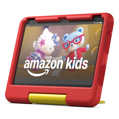 AmazonFire HD 10 Kids tablet (newest model) ages 3-7 | Bright 10.1" HD screen with included ad-free and exclusive 