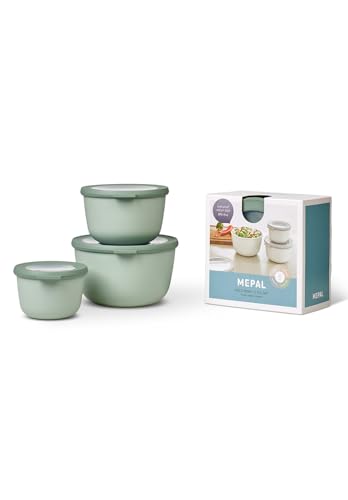 🔥 STARKER PREIS (-48%) Mepal - Multischale Rund 3-teiliges Set Cirqula - 3,5 l - Nordic sage
