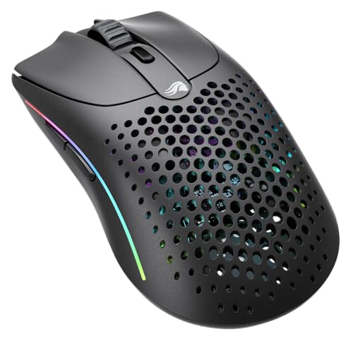 GLORIOUS Gaming Model O 2 Wireless Gaming Mouse - Hybrid 2.4GHz & Bluetooth Wireless, 68g Superlight, Long Battery Life, 26k BAMF 2.0 Sensor, RGB, Amb