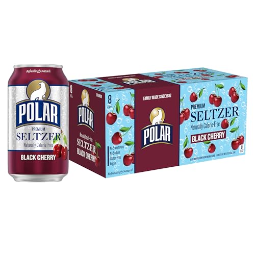 Seltzer Water Black Cherry 12 Fl Oz Cans 8pk