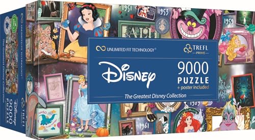 Trefl Disney 9000 Piece Jigsaw Puzzle The Greatest Disney Collection Prime 78"x37"