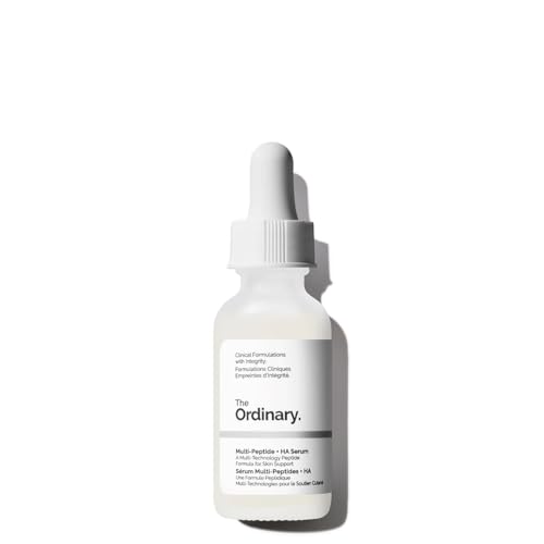 The Ordinary Multi-Peptide + Hyaluronic Acid, Anti-Aging Peptide Serum for Crow’s Feet, Elasticity & Firmness, 1 Fl Oz
