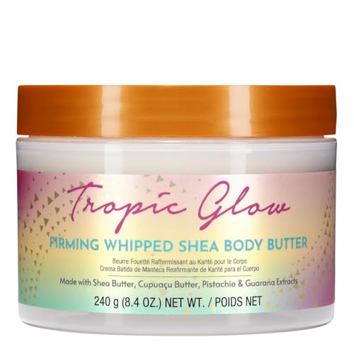 Tree Hut Tropic Glow Whipped Shea Body Butter, Long-lasting Hydration Leaves Skin Feeling Soft & Moisturized, Lightweight, Nourishing Essential Body Care, 8.4 fl oz