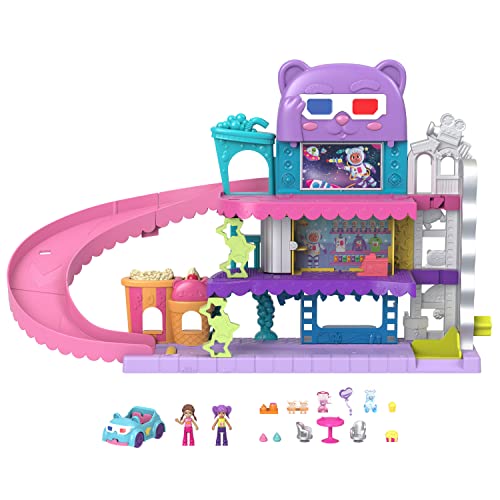Polly Pocket Dolls, Pollyville Drive-In Movie Theatre Playset, HPV39