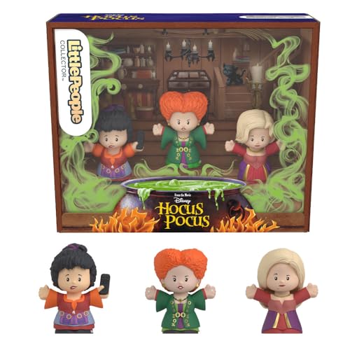 Little People Collector Disney Hocus Pocus Movie Special Edition Set for Adults & Fans, 3 Figures in a Display Package
