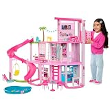 Ляльковий будинок Barbie Dreamhouse Pool Party з басейном, 3-поверховою гіркою та 75+ аксесуарами