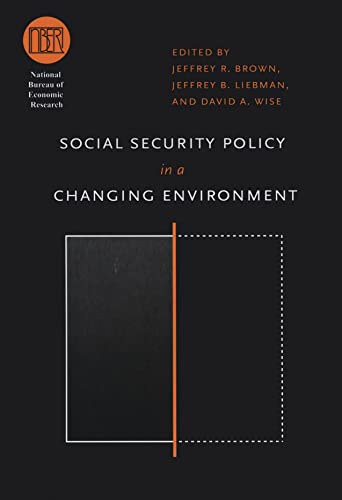 Social Security Policy in a Changing Environment book cover