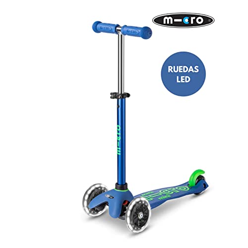 Micro Kickboard | Mini Deluxe LED | Three-Wheeled | Lean-to-Steer Swiss-Designed Micro Scooter | Motion-Activated Light-Up Wheels | Toddlers & Children Ages 2-5