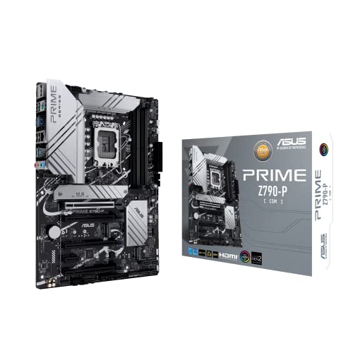 ASUS Z790 Motherboard Prime Z790-P CSM DDR5 for Intel 12th and 13th Gen Processors LGA 1700 Socket, USB 3.2 Gen 2x2 Type-C® & Thunderbolt PCIe® 5.0 Su