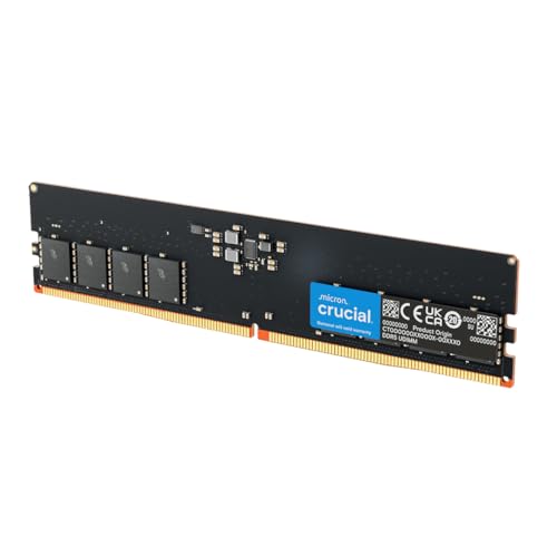 Crucial 64GB Kit (2x32GB) DDR5-5600 UDIMM CL46 (16Gbit)